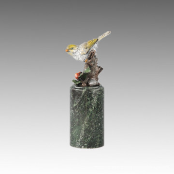 Статуя птицы Птица Счастливая Бронзовая Скульптура Tpal-306